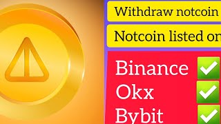 Withdraw Not Coin Listed On