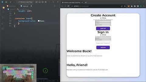 ASMR Programming - Animated Login Page - No Talking