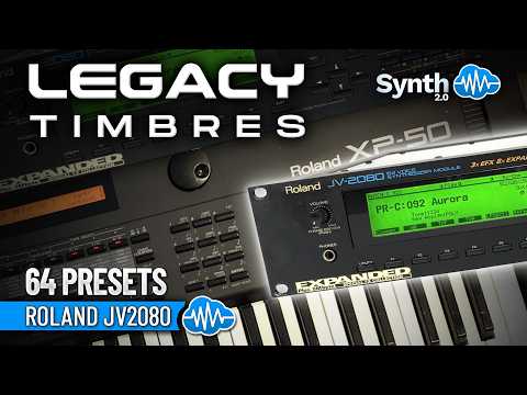 ROLAND XP-50 JV-2080 ♫ 64 Custom Legacy Sounds ▻ LEGACY TIMBRES