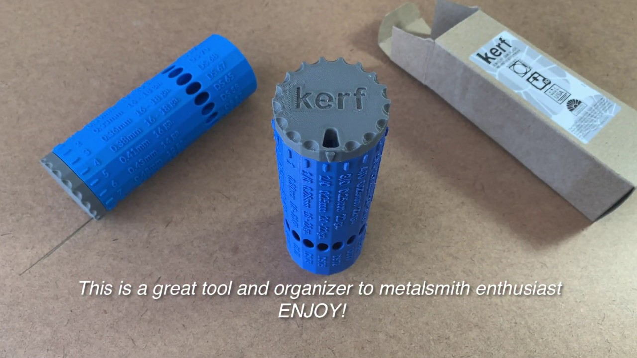 KERF™ Jeweler's Saw Blade Organizer and Dispenser YouTube