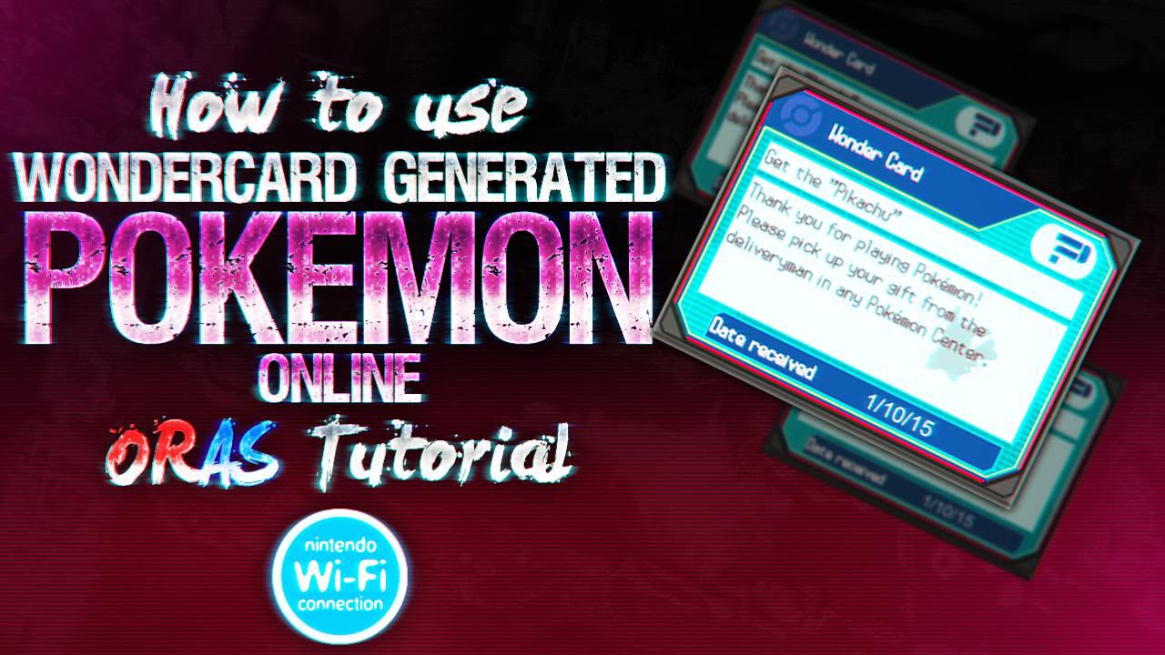 How To Use "Wondercard" Generated Pokemon Online! Omega Ruby Alpha &  Sapphire Tutorial Guide