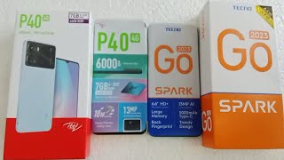 itel P40 vs Tecno spark go 2023 : speed test