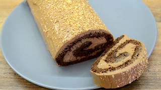 ШОКОЛАДНЫЙ рулет С ооооочень вкусным кремом ШОКОЛАДНЫЙ рулет С ооооочень вкусным кремом