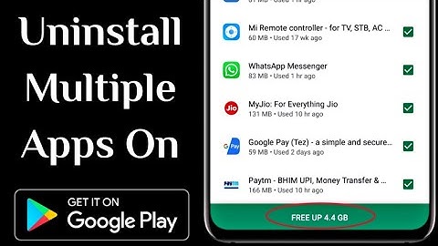 Easily Uninstall/Delete/Remove Multiple Android Apps From Google Play Store 2019 [Hindi]