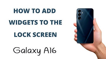 How to ADD WIDGETS to your LOCK SCREEN on the Galaxy A16!