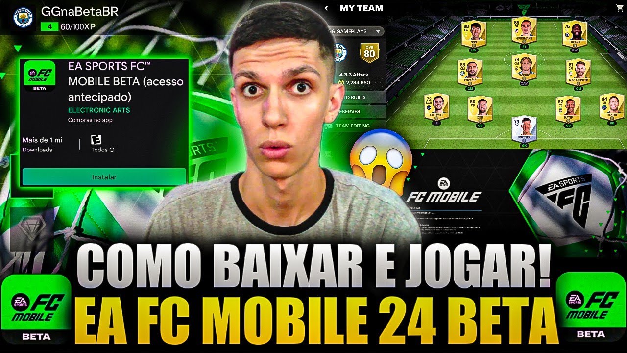 OFICIAL! SAIU A BETA DO EA FC MOBILE😱 SAIBA COMO JOGAR AGORA🔥 +TODAS  NOVIDADES!!! 