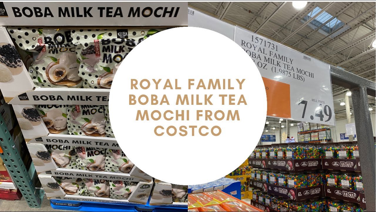 Royal Family Boba Milk Tea Mochi from Costco