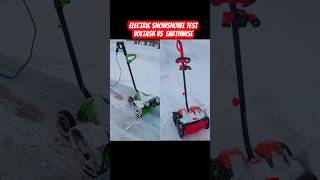 16' Electric Snow Shovel Test. #snow #snowshovel #snowblower  #michigan