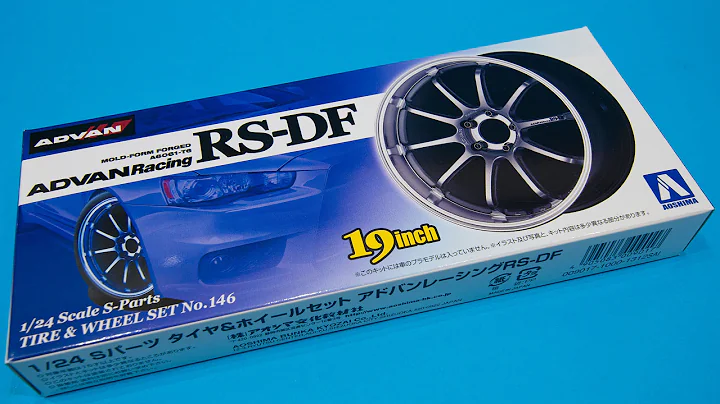Aoshima 1/24 Advan RS-DF Wheels Unboxing and Review
