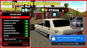 Etiket Tofask Mod Apk Unlimited Money 2025 Mediafıre Latest Version Download