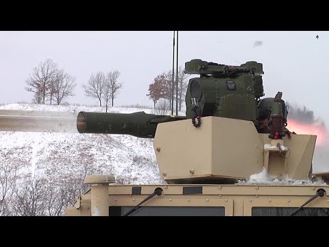 Soldiers Use TOW Missile To Take Out Mock Russian BMP – M41A7 TOW Improved Target Acquisition System