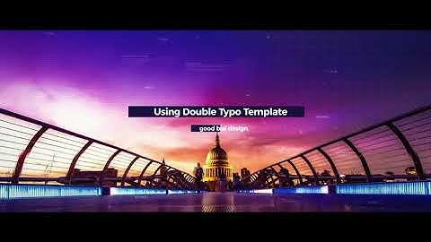 Royalty Free | After Effects Template | Double Titles Parallax Presentation