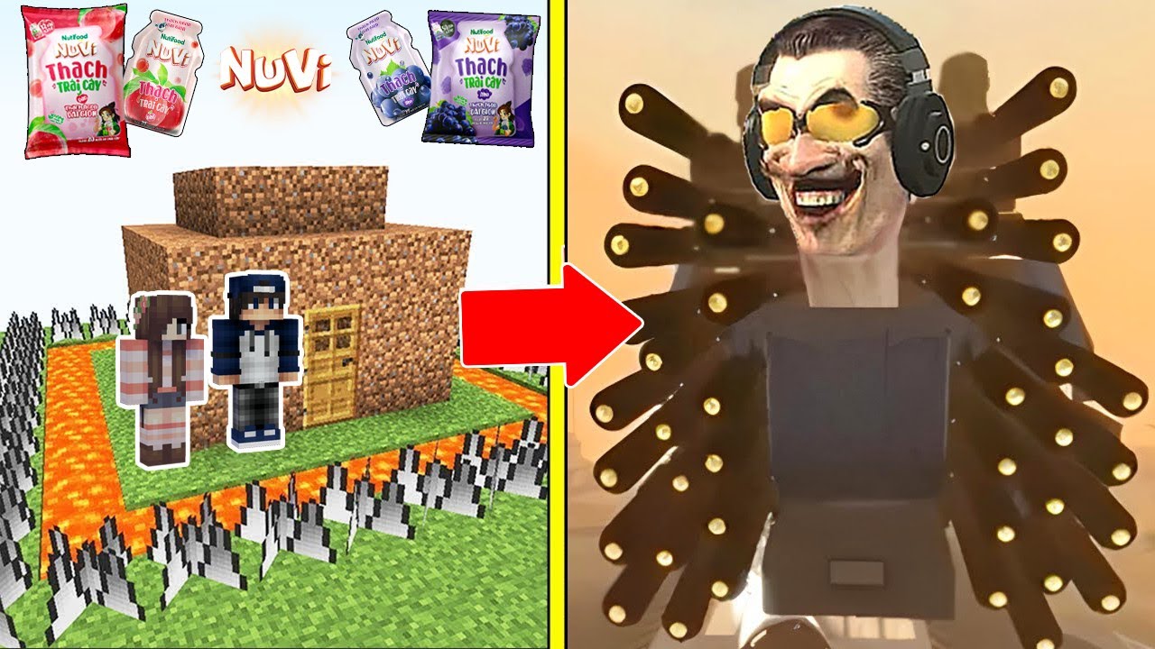 G-Man Upgrade3.0 Mạnh Nhất Tấn Công Nhà Được Bảo Vệ Bởi bqThanh &Ốc Trong Minecraft