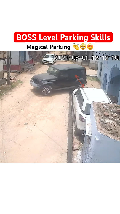 Perfect Legends wali Parking Skills om Thar Roxx 🤩🔥 #parkingskills #reverseparking