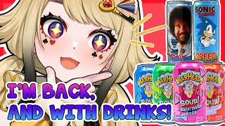 Im Back Lets Try Out Warheads Soda, And Bob Rosssonic Energy Drinks While Zatsuing