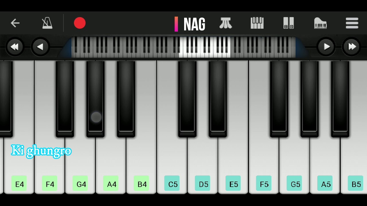 Ghungroo -Arijit Singh |War |Notes in Description |Easy Perfect Piano Tutorial |Instrumental cover