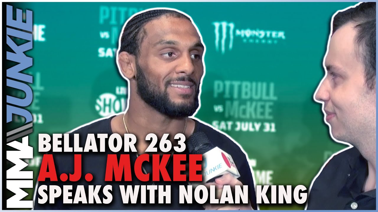 A.J. McKee reacts to altercation with 'Pitbull' at Bellator 263 press conference