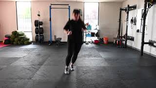 Light Tier Split Stance Leaps Side to Side