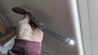 Forging a Japanese-style chisel, out of an old broken chisel!!