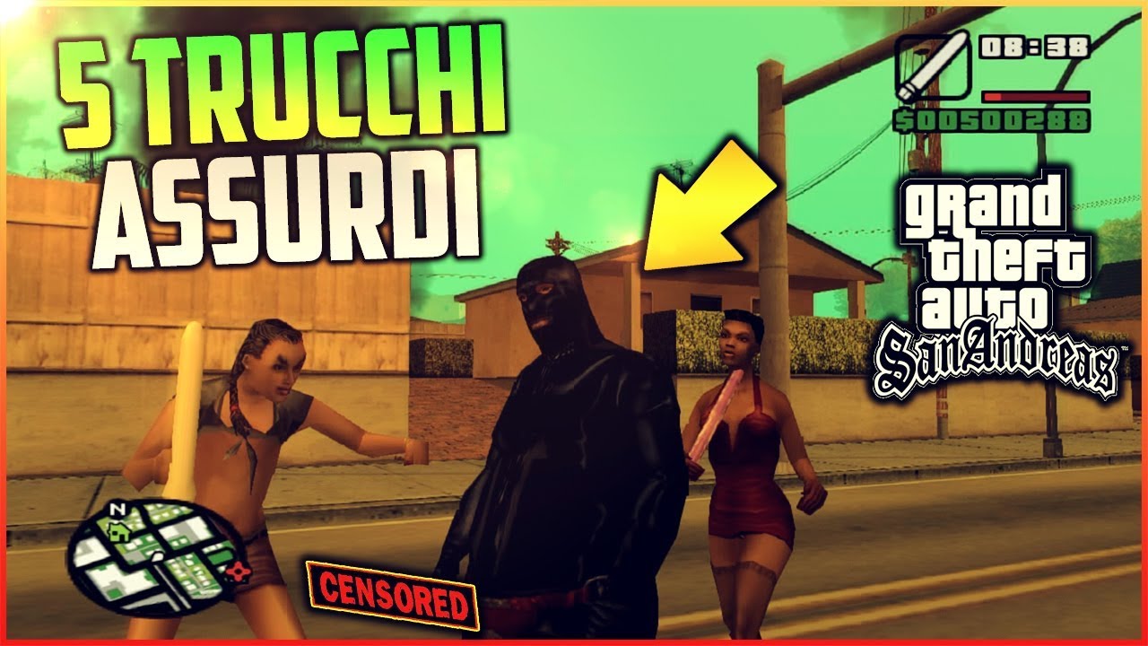 GTA SAN ANDREAS PS4 - I 5 TRUCCHI PIU' ASSURDI E IGNORANTI DEL GIOCO!  RITORNO AL 2004! - YouTube