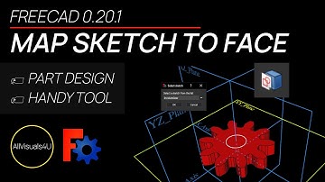 🤦‍‍ FreeCAD Map Sketch To Face - FreeCAD Sketcher - FreeCAD Part Design Workbench