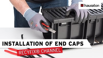 Installation of End Caps | RECYFIX Drainage Channel | Processing Tutorial