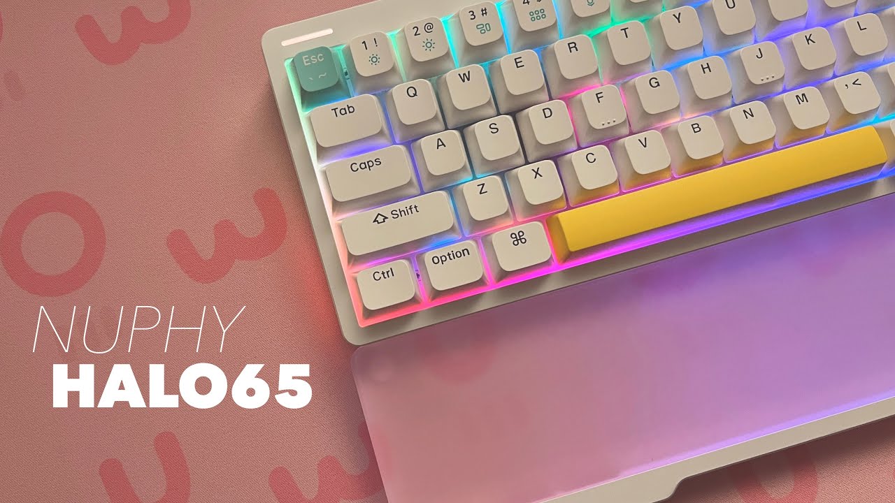 NuPhy Halo65 & Accessories Unboxing | RGB Lights | Sound Test ☁ - YouTube