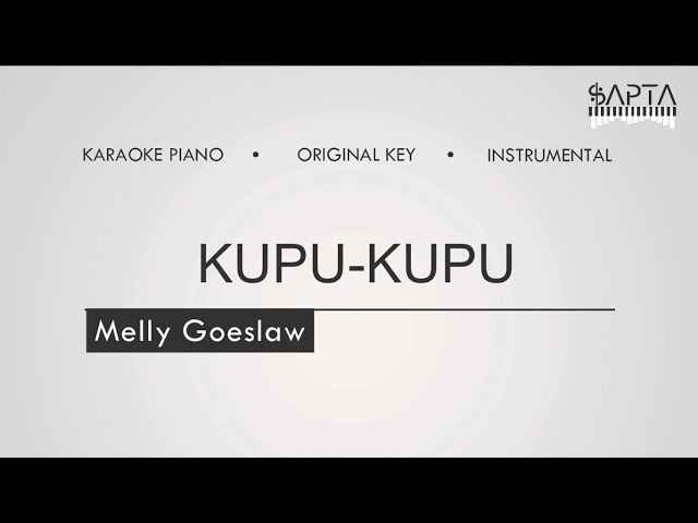 Melly Goeslaw - Kupu-kupu (Karaoke Piano | Original Key | Instrumental) class=