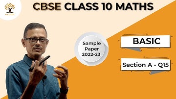 Question 15 | Section A | Surface Areas | CBSE Class 10 2022-23 Sample Paper | Maths Basic