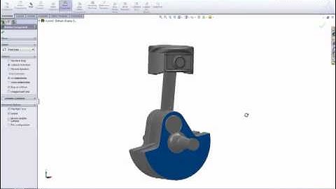 Solidworks Assembly Tutorial - 1 cylinder engine pt5