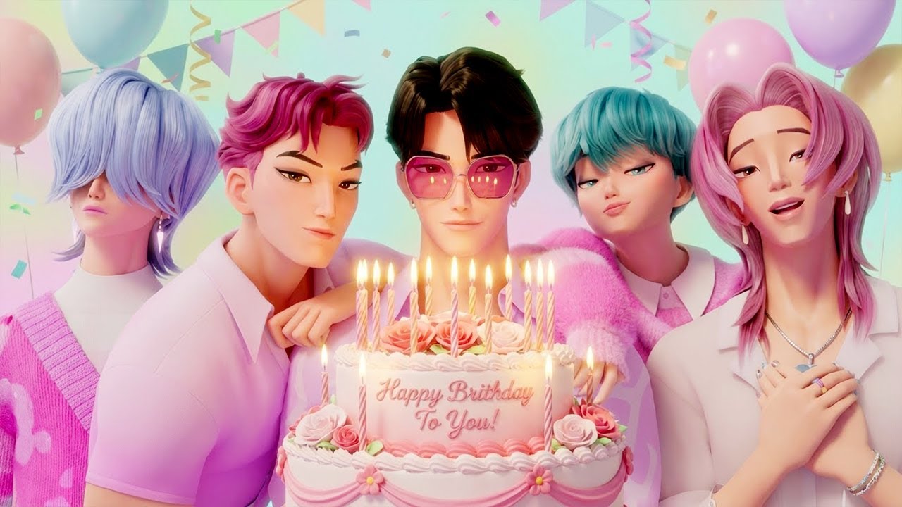 Kpop Demon Hunters Birthday Greeting – Sweet & Magical Version