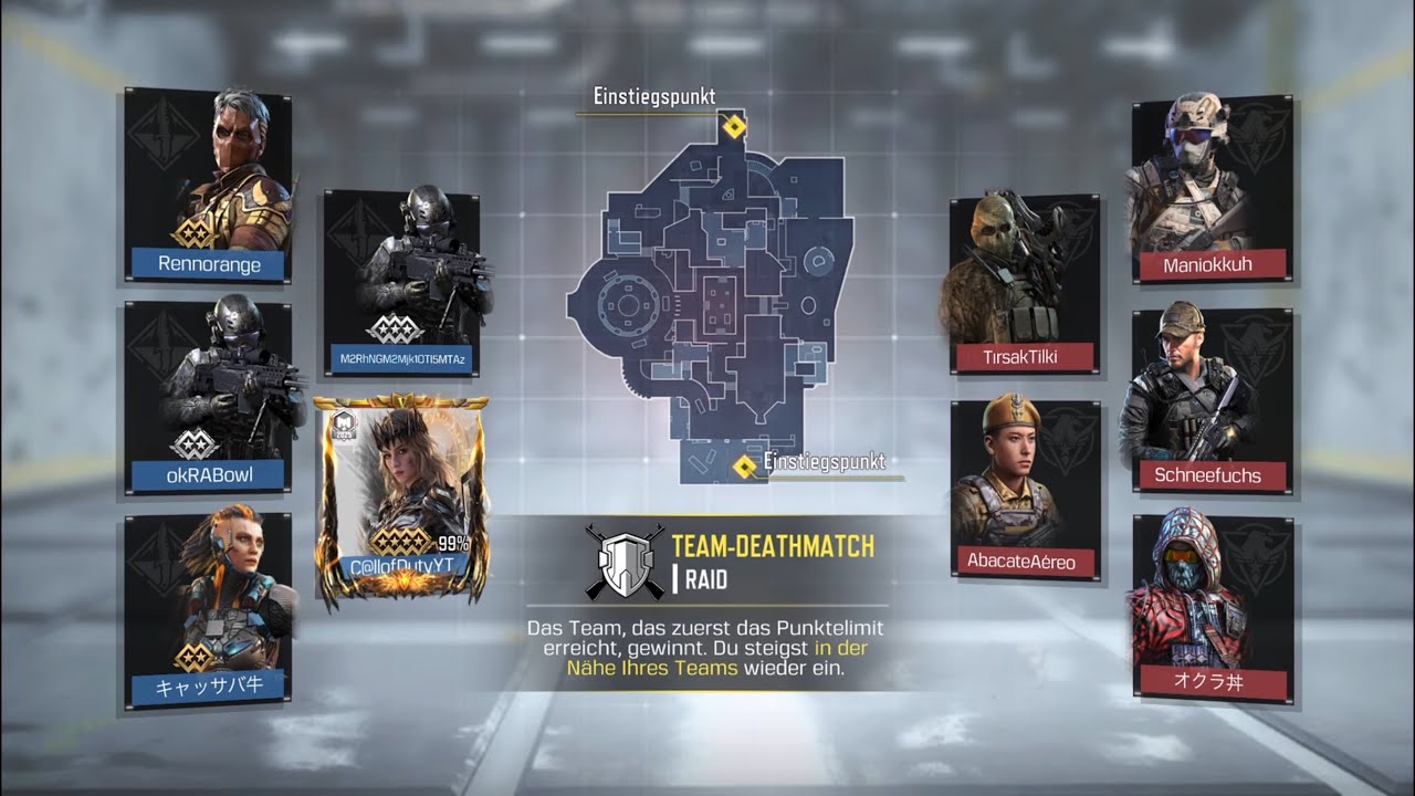 ✨💣✨Call of Duty mobile „Raid “ Team Deathmatch, ✨🥇1st.✨💥LEGENDÄRY💥🌟 Season 6/🩸KN 44Warbreaker👊