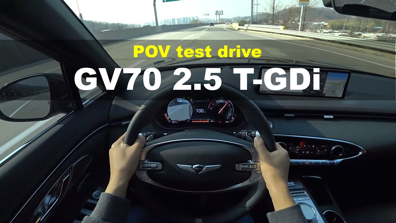 2021 GENESIS GV70 2.5 T-GDi AWD POV test drive - YouTube