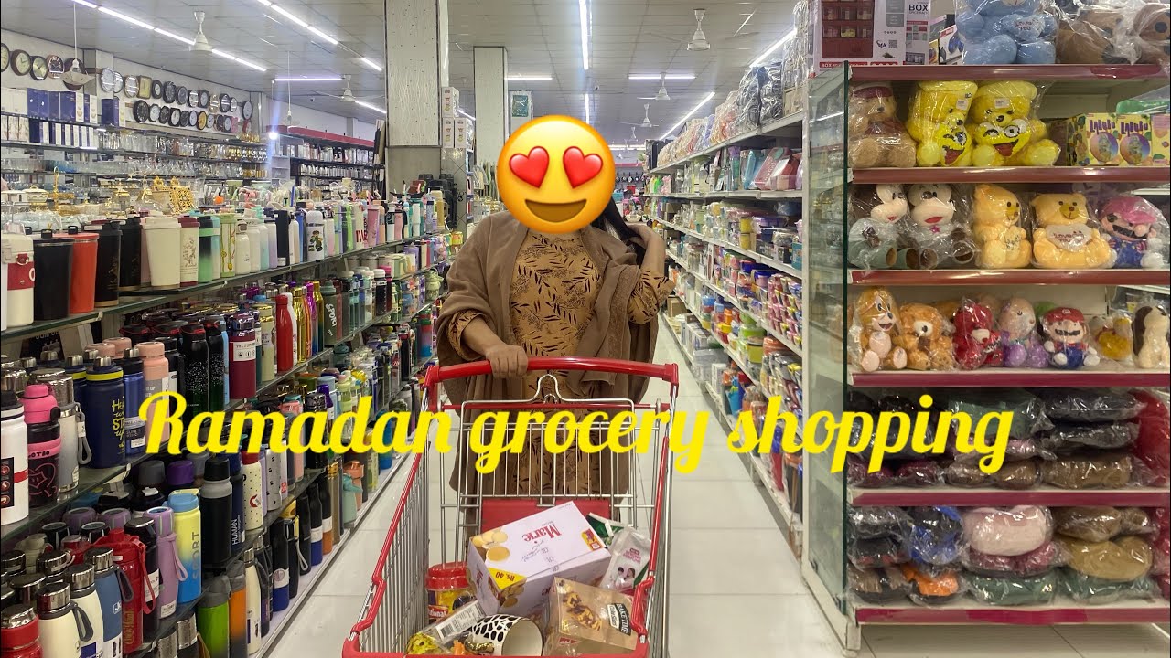 Finally Ramadan Grocery shopping kr li || Ramadan shopping || Vlogsbyrabiya 