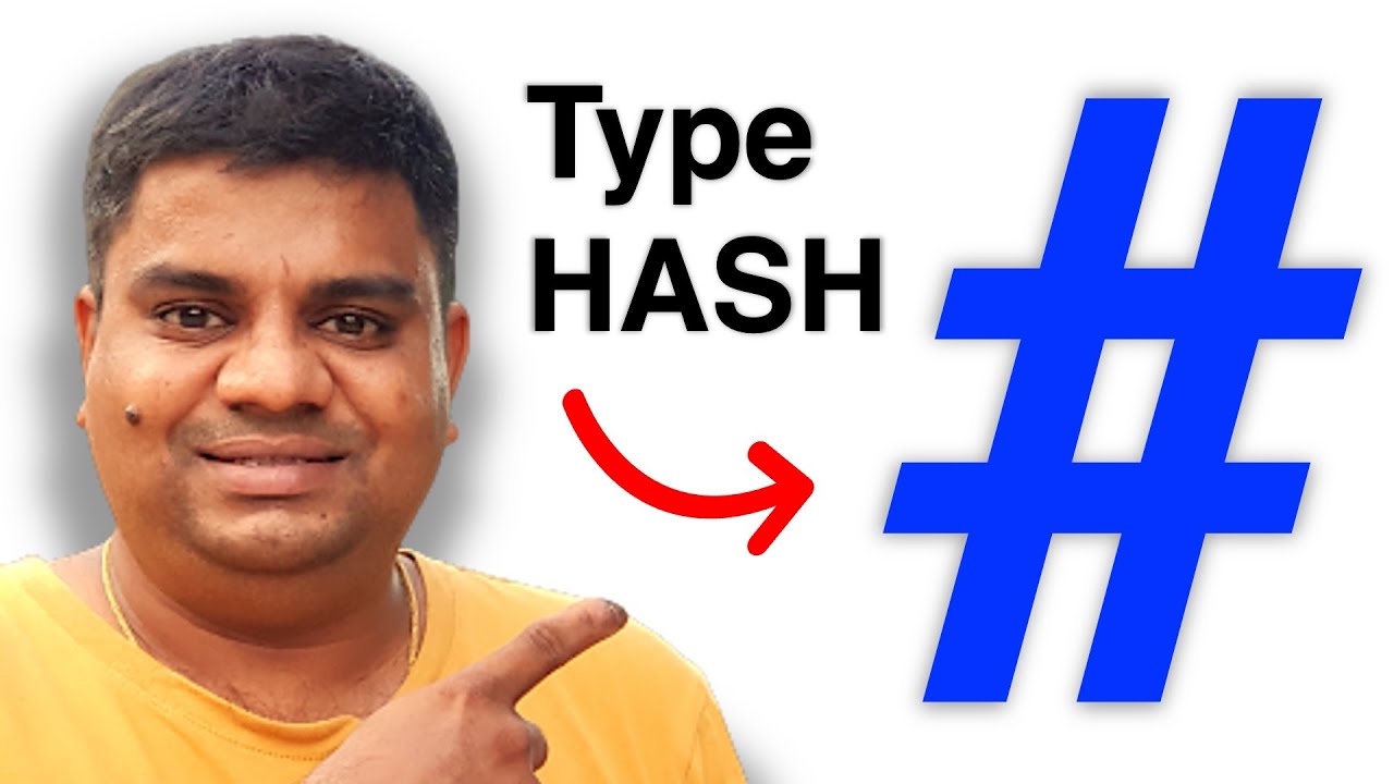How To Type On MAC Keyboard For HashTag YouTube