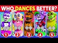 Who dances better  five nights at freddys edition  freddy fazbear roxy chica monty