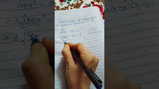 108a2 - 3(b - c)2- Factorisation of Polynomials