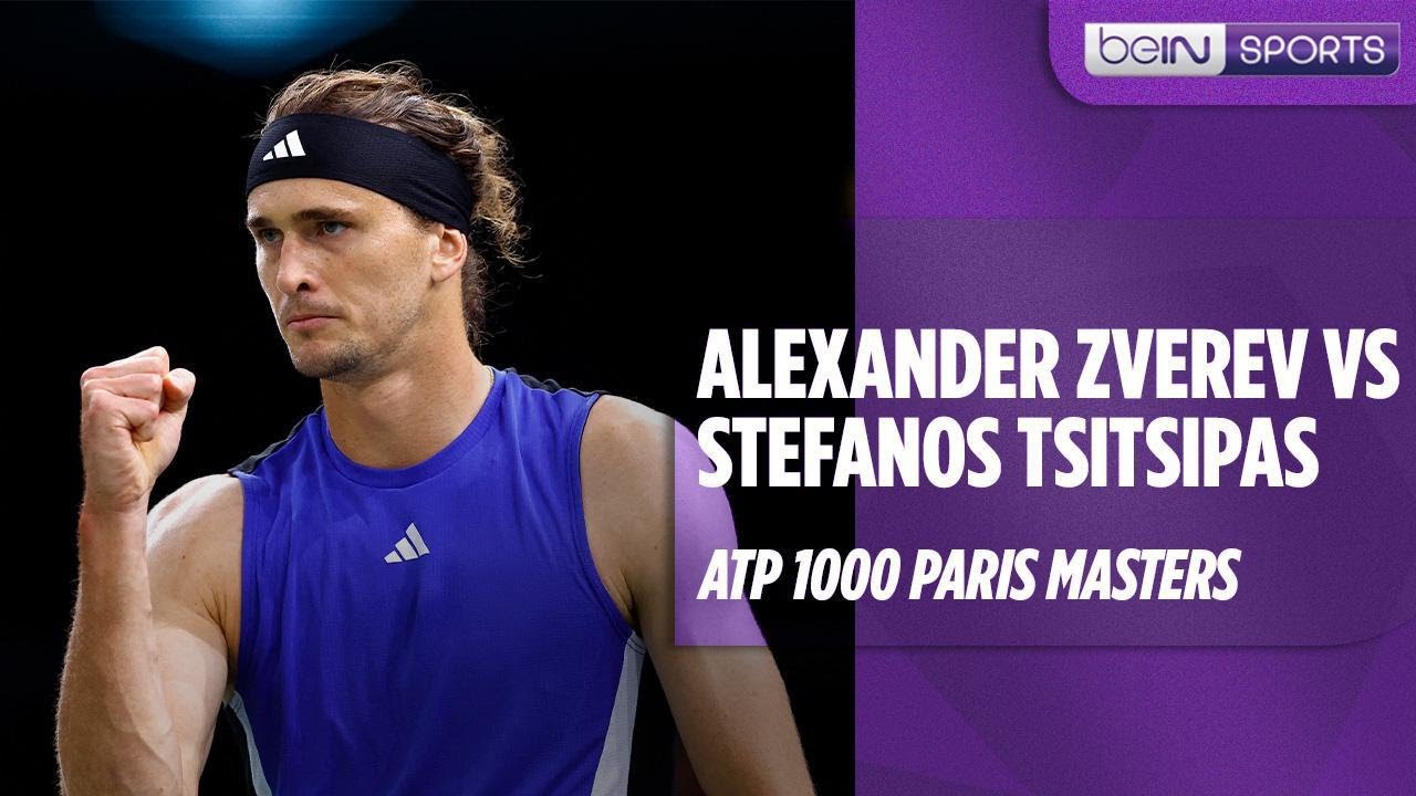 Alexander Zverev vs Stefanos Tsitsipas | Paris Masters | Match ...
