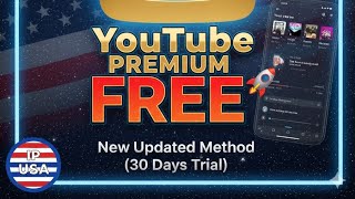 YouTube YouTube Premium FREE 2026 🚀 New Updated Method (30 Days Trial) USA