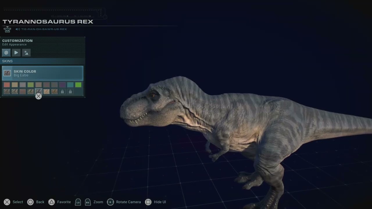 Jurassic World Evolution 2 All movie T. Rex's Skins