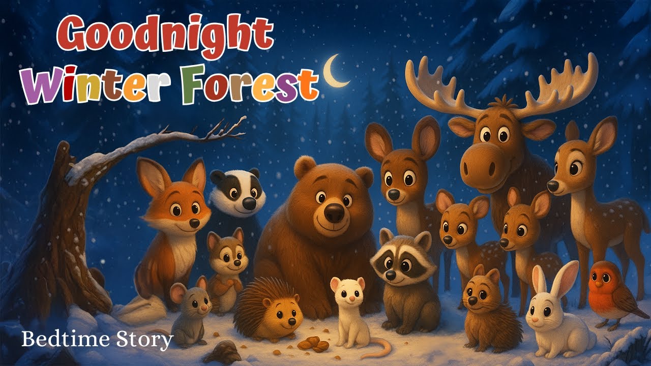 Давайте пожелаем спокойной ночи 20 животным зимнего леса ❄️ ИДЕАЛЬНЫЕ уютные сказки на ночь для м...