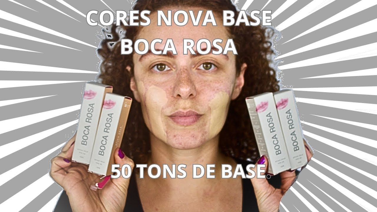 Cores base stick pele Boca Rosa / Testando cores de base Stick Pele Boca rosa.