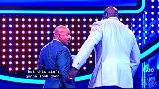 Celebrity Family Feud ~ Shaquille O’Neil and Steve Harvey’s uncomfortable moment
