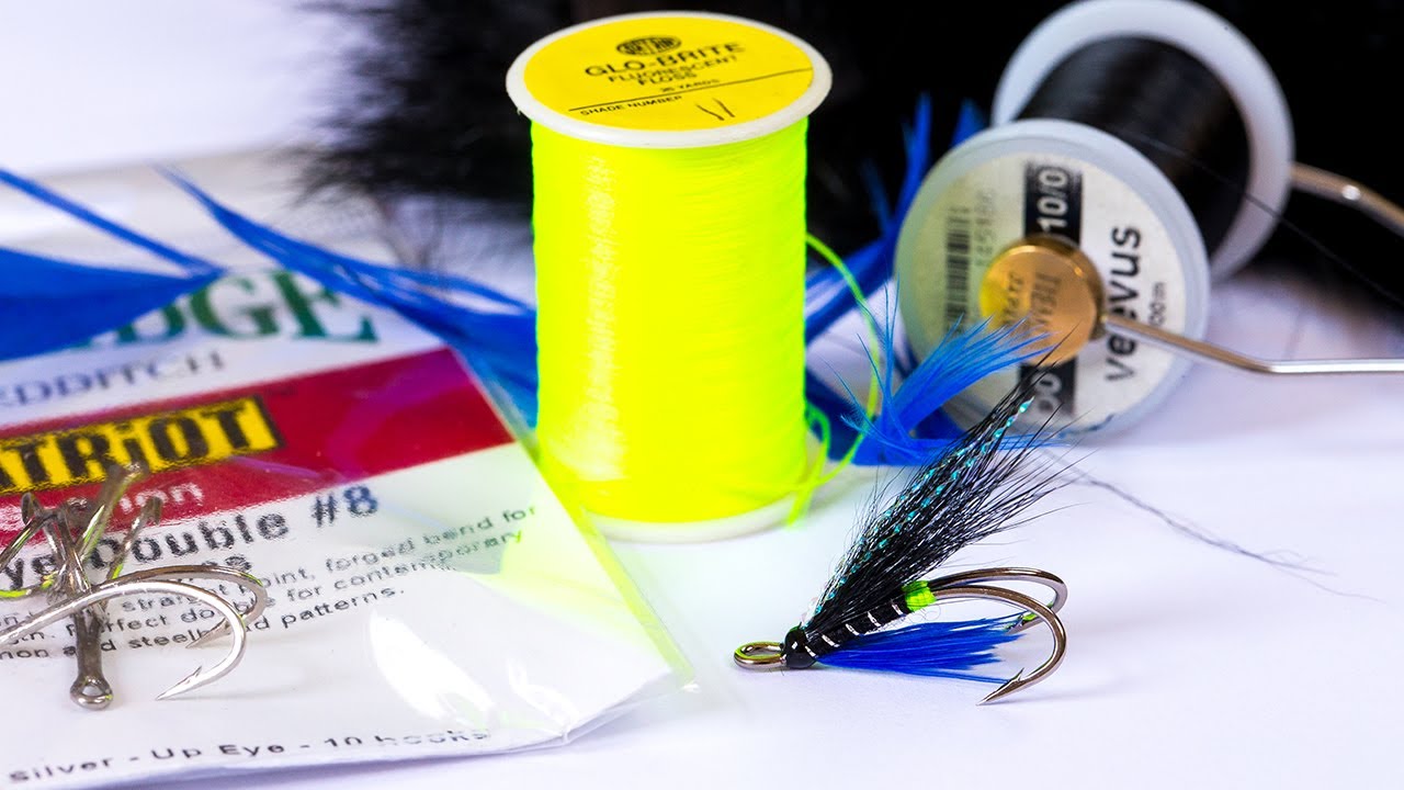 Ponoi Green / Blue Fly Fishing Pattern. River Fly for Atlantic Salmon and Sea Trout. Rio Grande.