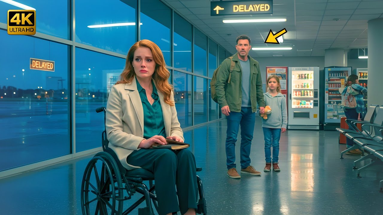 CEO’s Paralyzed Daughter Sat Alone at the Airport — Until a Single Dad Asked, “Why Is She All Alone