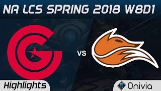 CG vs FOX Highlights NA LCS Spring 2018 W8D1 Clutch Gaming vs Echo Fox by Onivia