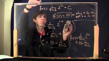 Applied Calc 1, Episode 25: Initial value problems