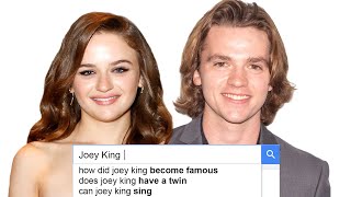 Joey King & Joel Courtney Answer the Web's Most Searched Questions | WIRED