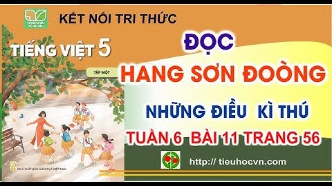 Đọc: Hang Sơn Đoòng – những điều kì thú | Tiếng Việt 5 Tuần 5 bài 11 Sách Kết nối  Trang 56