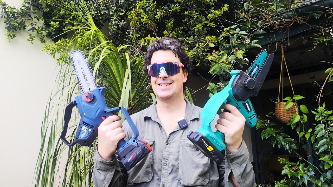 Mini chainsaws! Bosch GKE 18V-20 vs Aldi pruning saws